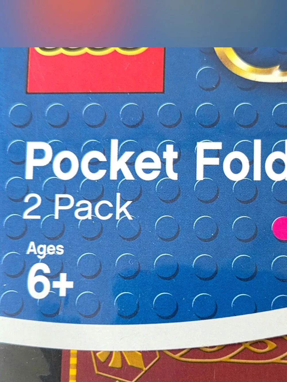 NWT LEGO Chima Pocket Folders 2 Pack 1 brown 1 green